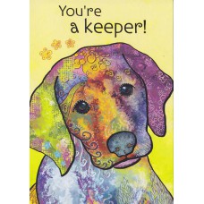 TREE FREE GREETING CARD You're a Keeper